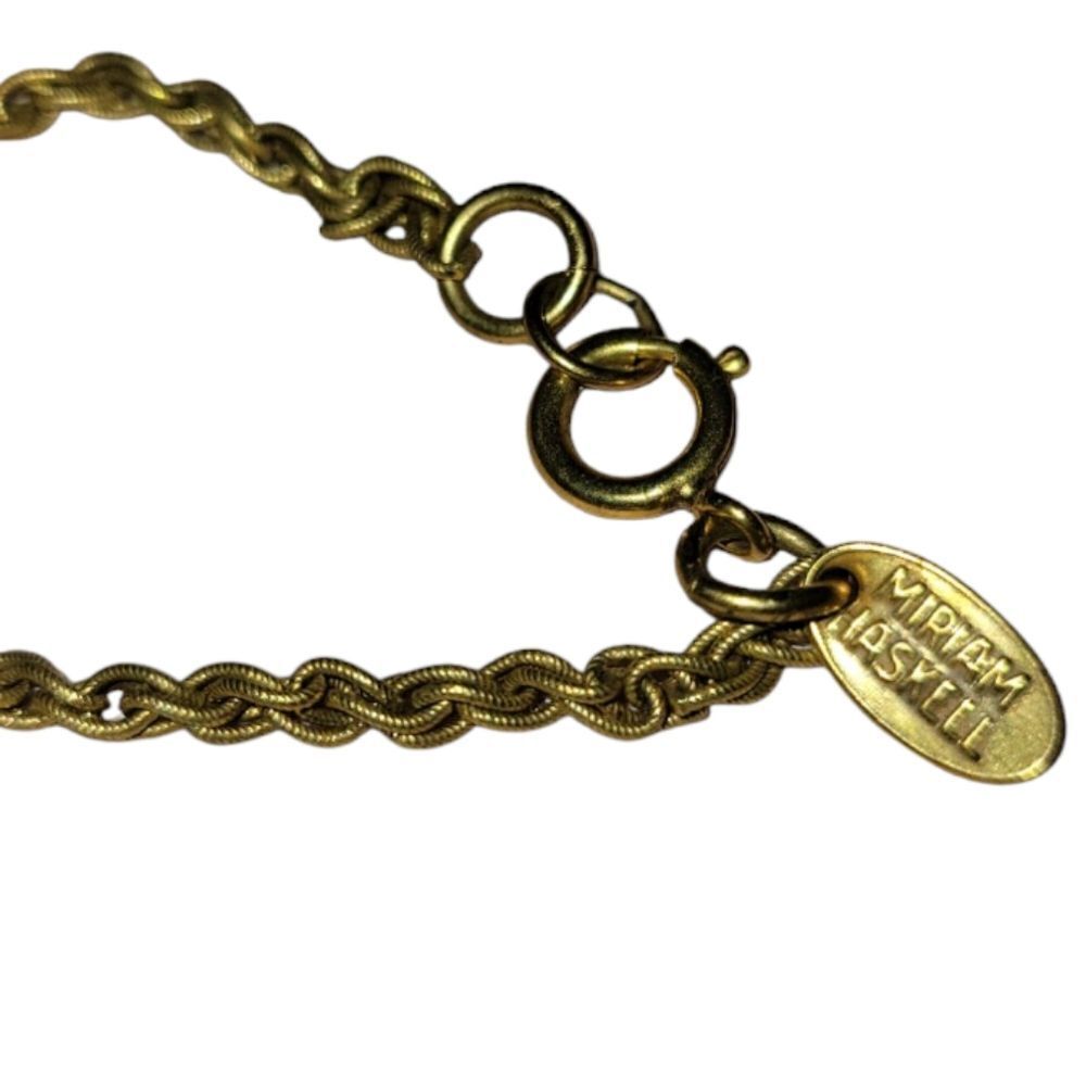 Miriam Haskell Signature Brown Heart Beaded Neckl… - image 5